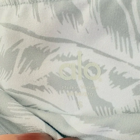 ALO YOGA Mid Rise Airbrush Leggings Palm Springs Palm Leaf Womens S Pilates Gym - Picture 6 of 6